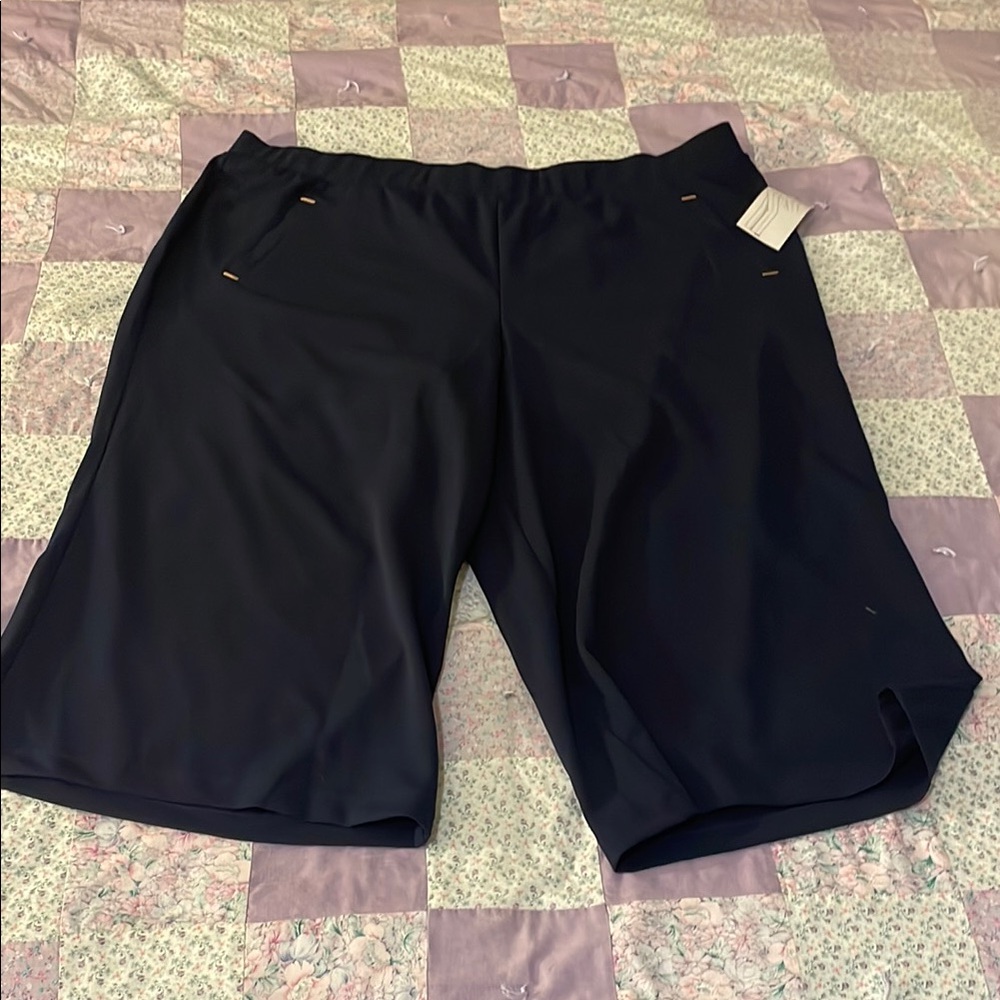 Navy Crop Pants